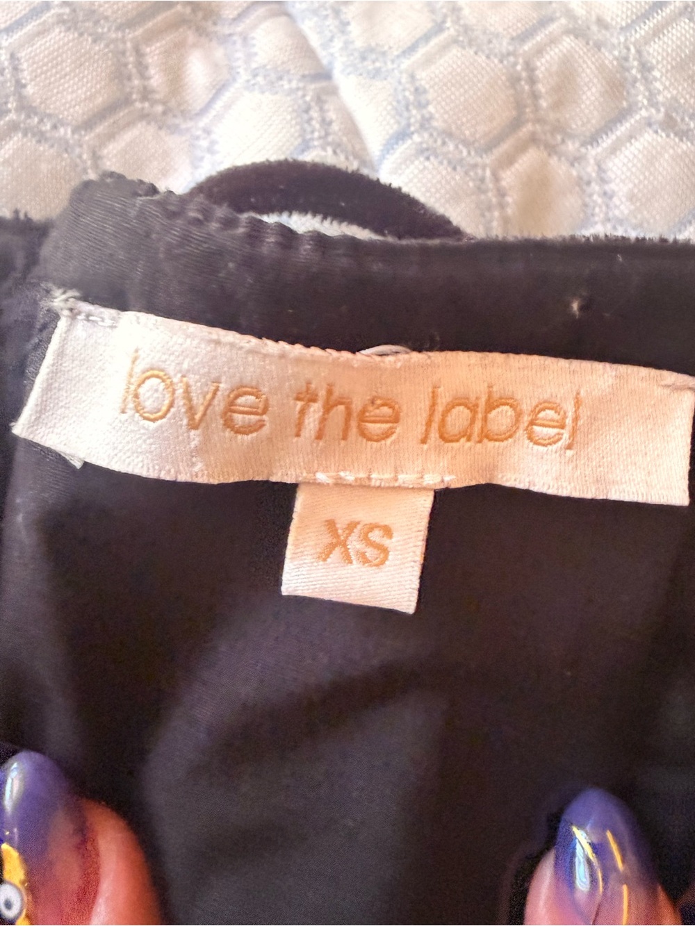 Love the Label Carmen Black Velvet Corset Midi Dress XS Boned Strapless - Picture 9 of 11